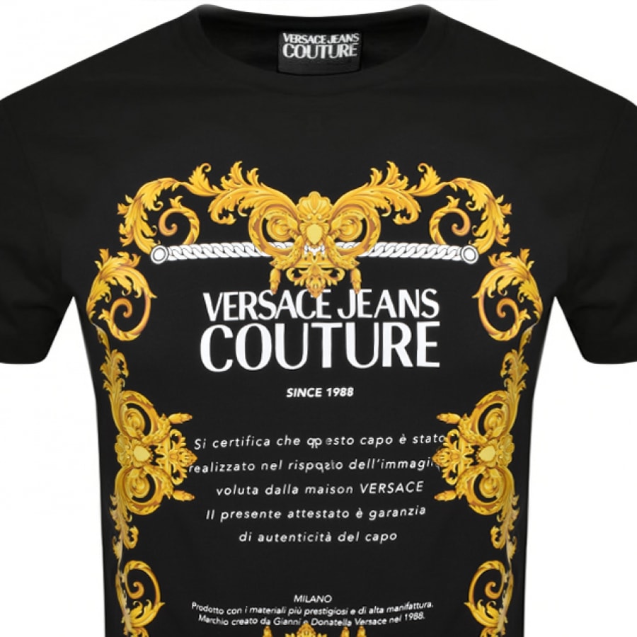 Alternative Image for ProductVersace Jeans Couture Logo T Shirt Black2